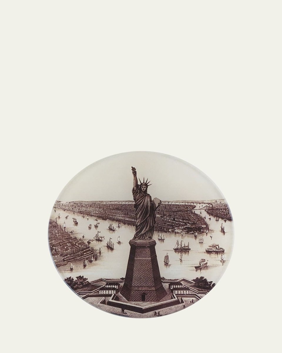 Liberty Round Decoupage Plate